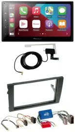 Pioneer USB Bluetooth DAB MP3 2DIN Autoradio für Audi A4 B6 B7 01-08 Aktivsystem