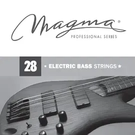 Струна одиночная для бас-гитары Magma Strings BS028N Nickel Plated Steel 028
