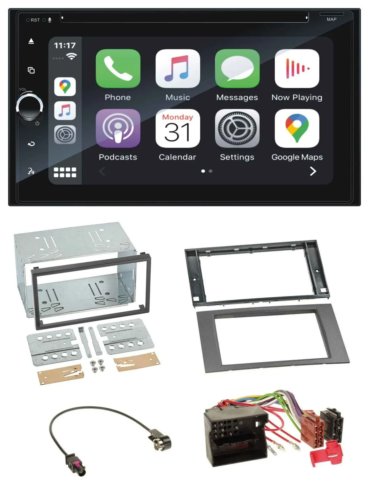 Blaupunkt 2DIN Bluetooth DAB USB DVD MP3 Autoradio für Ford Fusion Kuga Transit