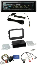 Pioneer CD MP3 Lenkrad DAB USB Autoradio für Alfa Romeo Giulietta 2013-2021 ISO