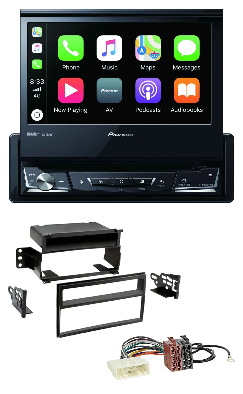 Автомагнитола для Nissan Versa/Tiida (с 2007) Pioneer DVD, Bluetooth, DAB, USB, MP3