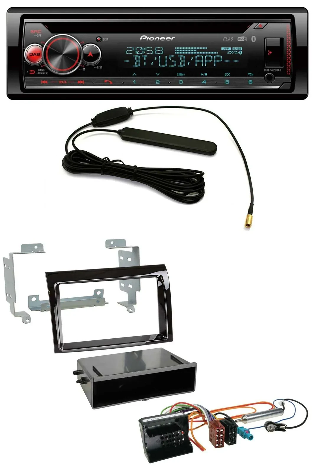 Автомагнитола Pioneer USB Bluetooth CD MP3 DAB для Citroen Jumper 2006–2011 Quadlock