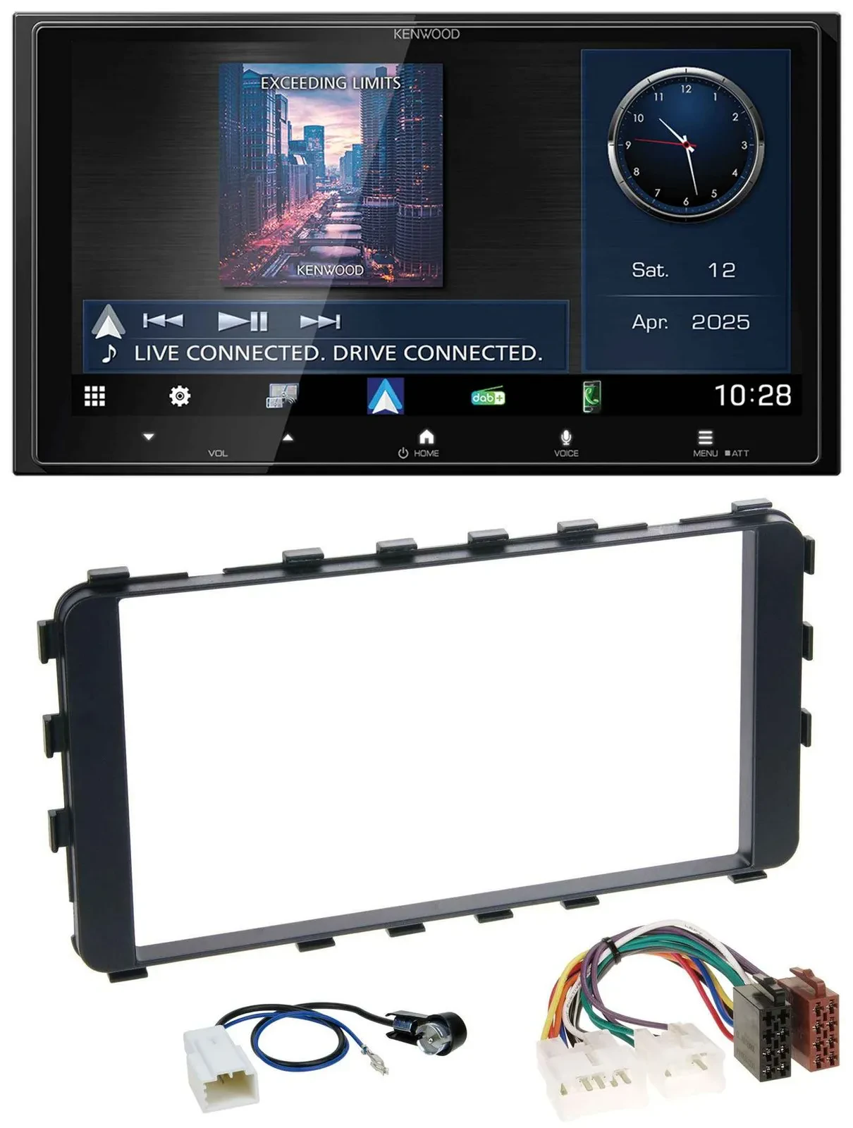 Kenwood Bluetooth 2DIN USB DAB MP3 Autoradio für Toyota Yaris 2006-2011 OEM-Navi