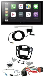 Pioneer USB MP3 2DIN Bluetooth DAB Autoradio für Ford Focus ab 2018 schwarz