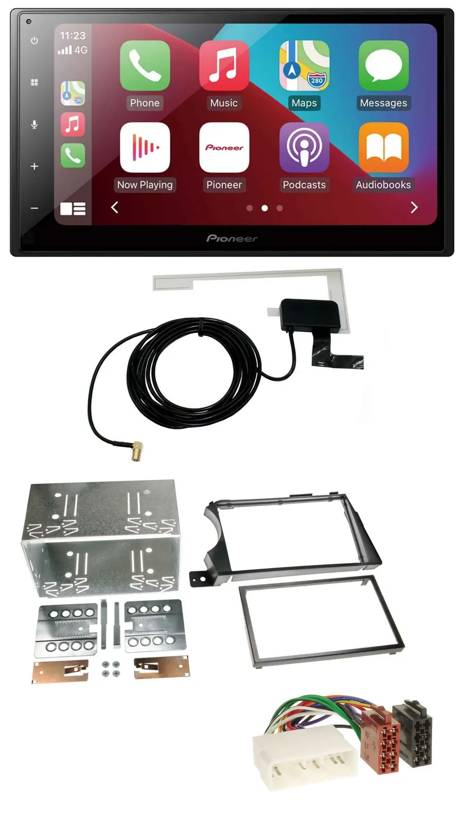 Pioneer USB Bluetooth DAB MP3 2DIN Autoradio für SSangYong Actyon Kyron 2006-201