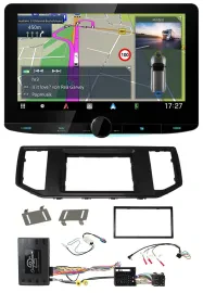 Kenwood Bluetooth DAB TMC 2DIN Lenkrad USB Navigation für VW Crafter MAN TGE Inf