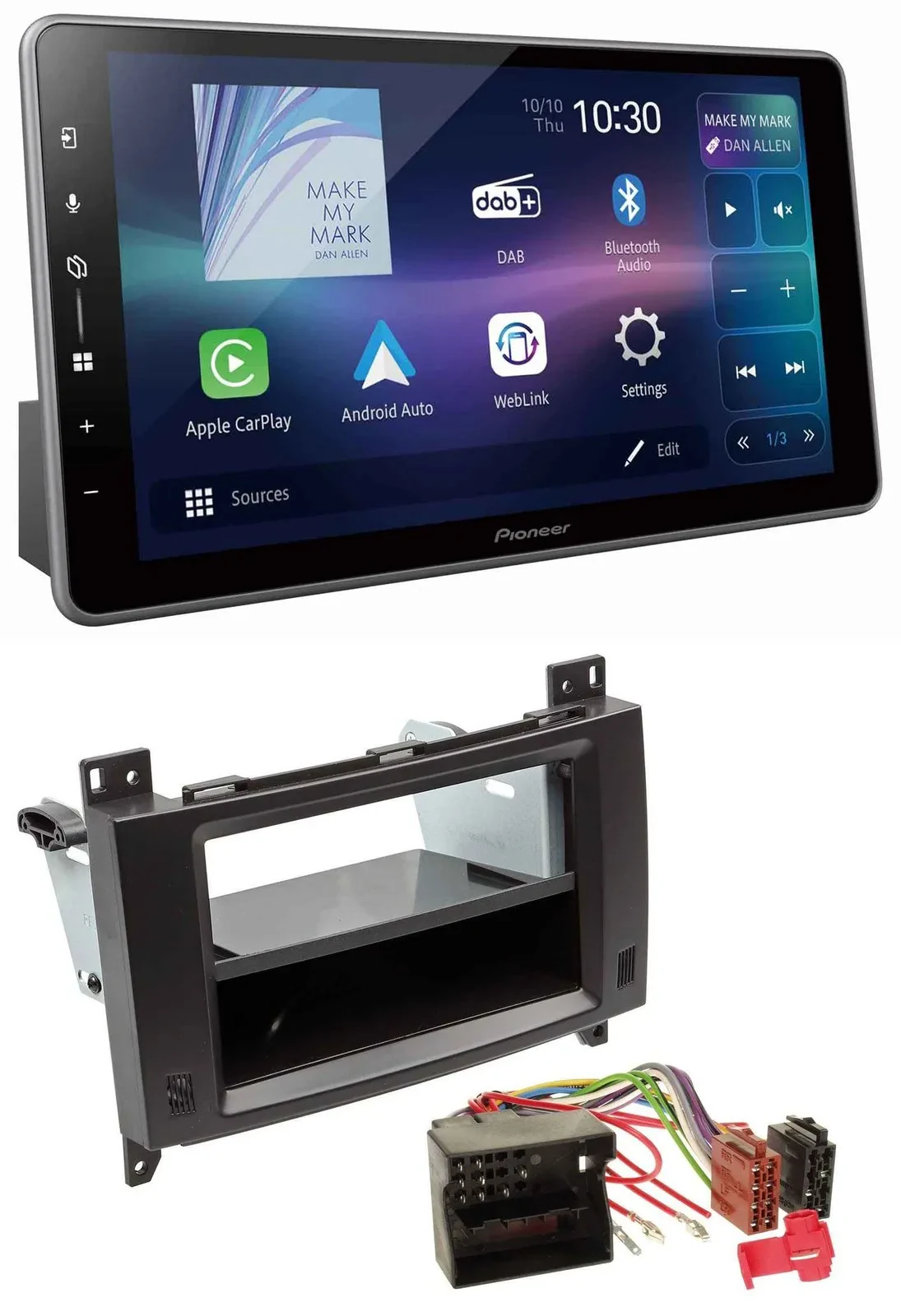 Pioneer Bluetooth USB DAB MP3 Autoradio für Mercedes A- B-Klasse Vito Profiversi