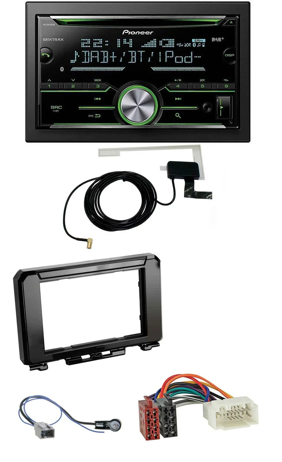 Автомагнитола для Suzuki Jimny GJ (с 2018) Pioneer CD/USB/MP3, Bluetooth, 2DIN, DAB