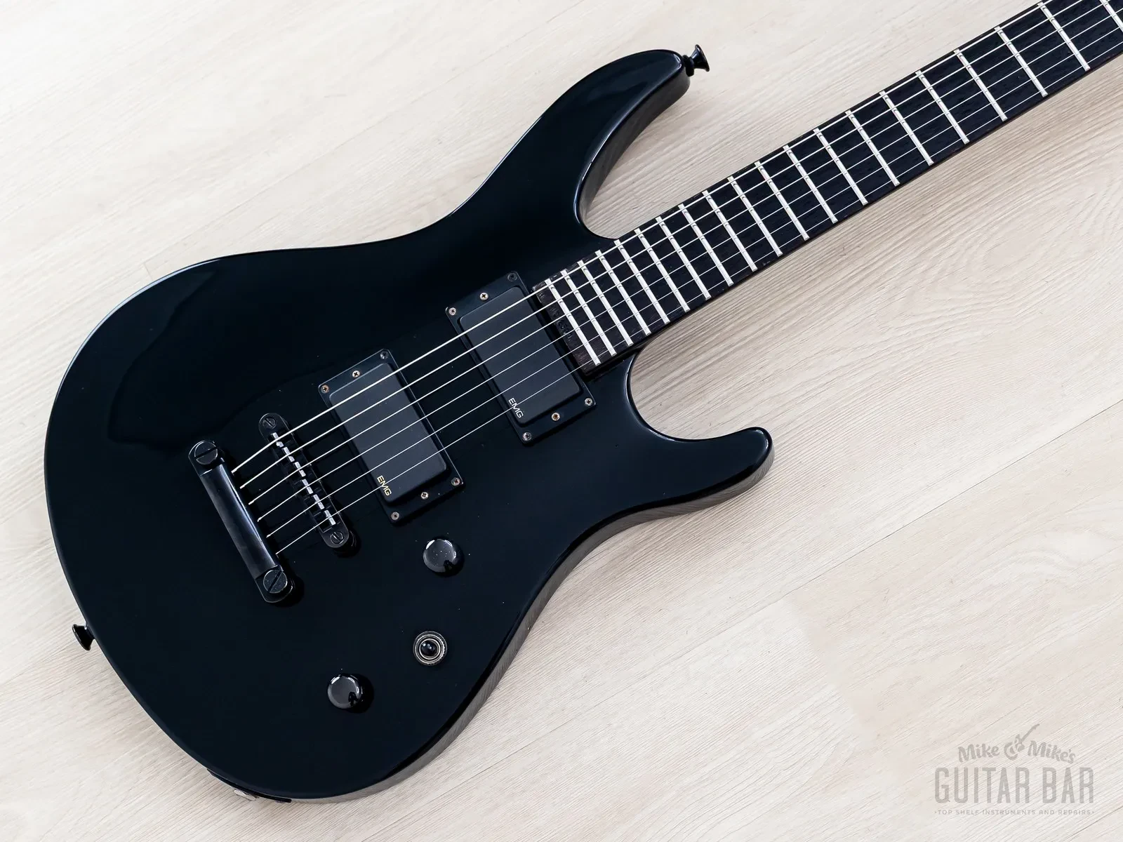 2001 Jackson Stars Soloist Archtop NASL-75S Black, Neck Through w EMG & Hangtags