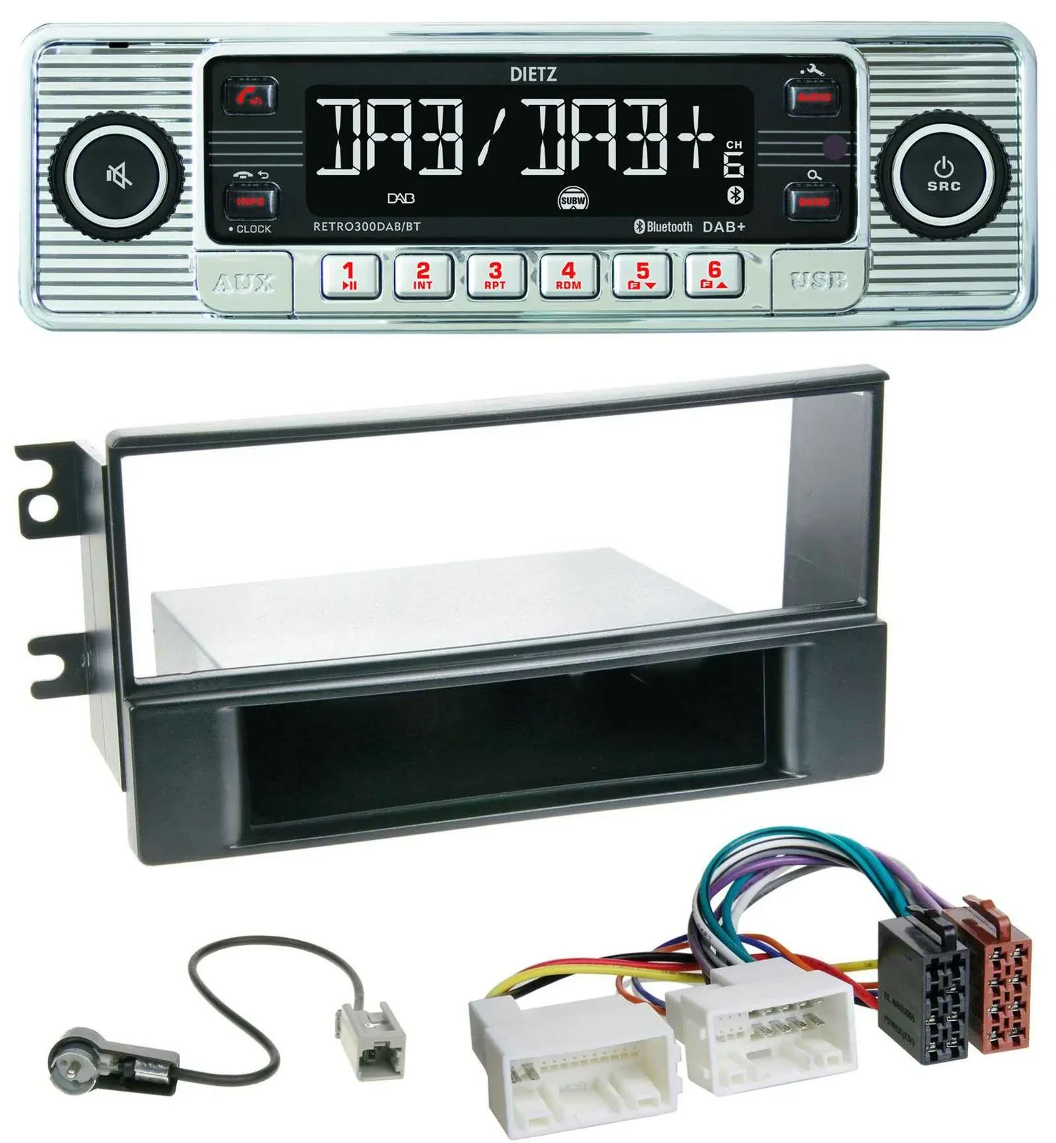 Dietz Bluetooth MP3 DAB USB Autoradio für Kia Sportage II 08-10 neue Verkabelung