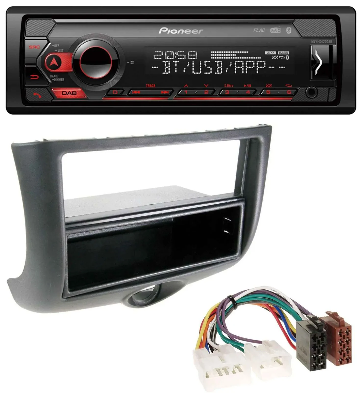 Pioneer MP3 USB DAB Bluetooth Autoradio für Toyota Yaris (1999-2003)