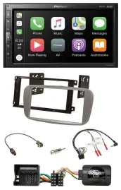 Pioneer USB Lenkrad DAB 2DIN Bluetooth Autoradio für Ford Focus Galaxy C-Max sil