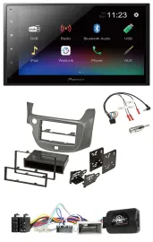 Автомагнитола Pioneer 2DIN USB Bluetooth DAB для Honda Jazz (с 2014) серебристая