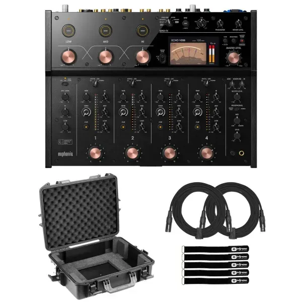 AlphaTheta euphonia Professional Rotary Mixer with Odyssey Molded Case