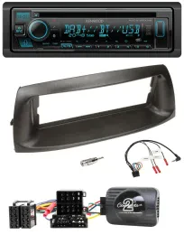 Автомагнитола для Fiat Punto 1999–2005 Kenwood Bluetooth, DAB, CD, USB, поддержка кнопок на руле