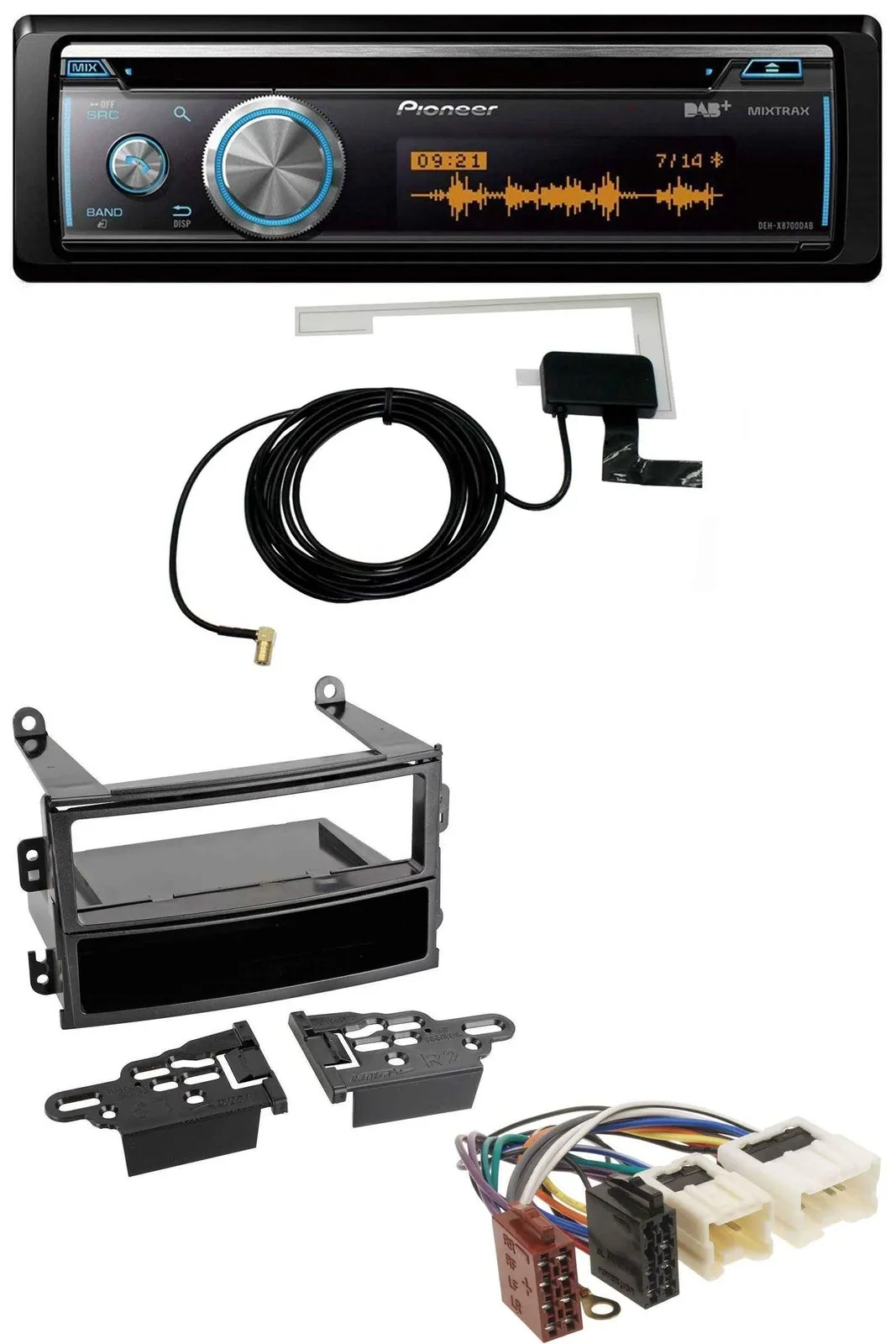 Автомагнитола для Nissan 350Z Roadster 2003–2005 Pioneer Bluetooth, DAB, MP3, USB, CD