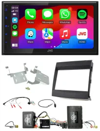 JVC Bluetooth USB Lenkrad 2DIN DAB Autoradio für Porsche Cayenne Soundsystem Inf