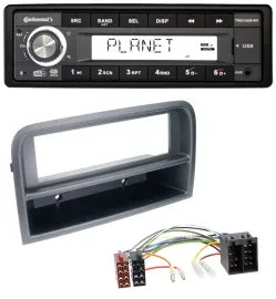 Автомагнитола Continental 1DIN USB AUX DAB MP3 для Fiat Croma (с 2005)