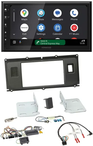 Kenwood DAB Bluetooth USB Lenkrad 2DIN Autoradio für Land Rover Evoque Blindstop