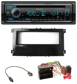 Kenwood MP3 Bluetooth DAB USB CD Autoradio für Ford Mondeo S-Max 07-14 glänzend