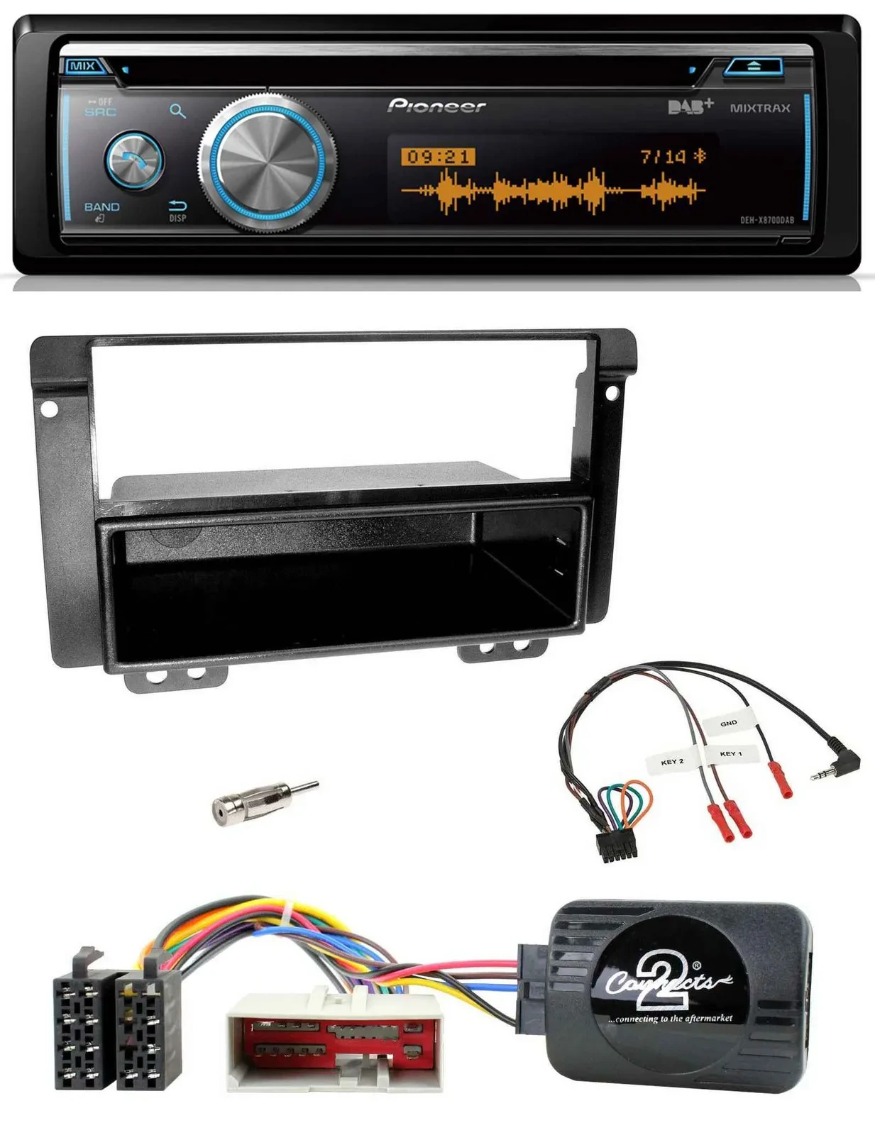 Pioneer Lenkrad DAB USB CD Bluetooth Autoradio für Landrover Freelander 2004-200