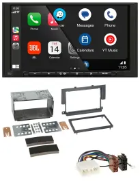 JBL USB 2DIN MP3 Bluetooth AUX Autoradio für Mitsubishi Colt 2004-2009