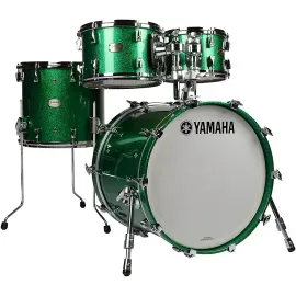 Yamaha Absolute Hybrid Maple 4-Piece Shell Pack W/22" Bass Jade Green Sparkle