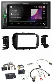 Автомагнитола Pioneer 2-DIN DAB, USB, Bluetooth для Fiat 500X (с 2014), поддержка кнопок на руле