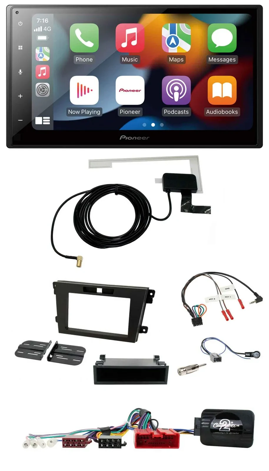 Автомагнитола Pioneer 2DIN USB Bluetooth DAB для Mazda CX-7 (2008–2010)