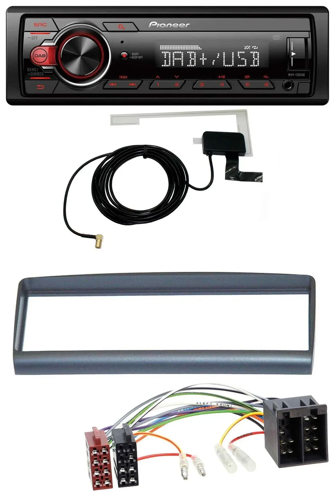 Pioneer 1DIN MP3 DAB USB AUX Autoradio für Alfa Romeo Spider GTV 1994-2005