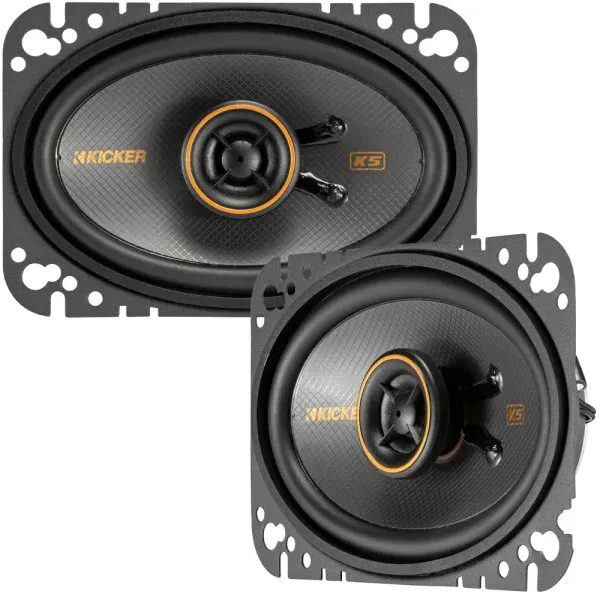 Kicker 51KSC4604 4x6" KS-Series 2-way 4-ohm Coaxial Speakers