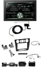 Pioneer CD USB Lenkrad Bluetooth 2DIN DAB Autoradio für BMW 1er PDC man. Klima E