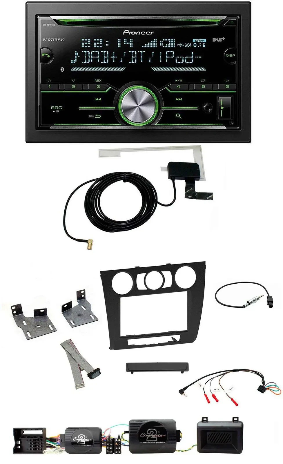 Автомагнитола для BMW 1 Series Pioneer 2-DIN CD USB Bluetooth DAB