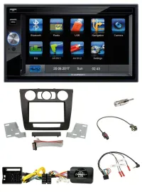 Blaupunkt SD USB TMC Bluetooth 2DIN Lenkrad Navigation für BMW 1er man. Klima E8