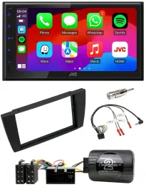JVC Bluetooth USB Lenkrad 2DIN DAB Autoradio für Jaguar X-Type S 2003-2008