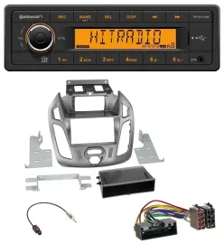 Continental 1DIN USB AUX MP3 Autoradio für Ford Transit Connect mit Display 12-1