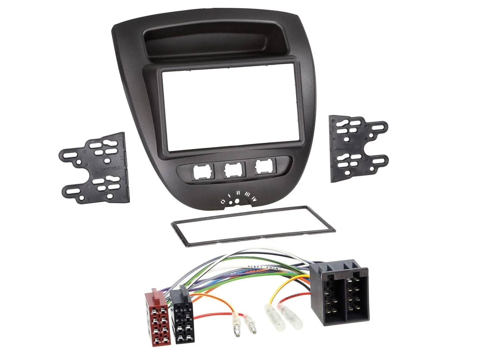 Einbauset Doppel DIN Autoradio für Citroen C1 Toyota Aygo Peugeot 107 05-14