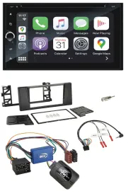 Blaupunkt DAB Lenkrad TMC Bluetooth USB 2DIN Navigation für BMW 5er E39 96-04 Ak