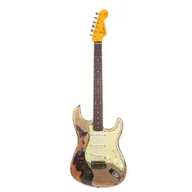 Электрогитара Fender Custom Shop 1959 Stratocaster Super Heavy Relic Faded Aged Shoreline Gold
