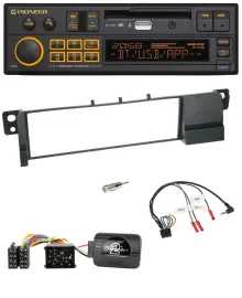 Автомагнитола Pioneer DAB, USB, Bluetooth, управление с руля для BMW 3 Series E46 (1998–2007)