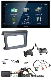 Kenwood 2DIN Bluetooth Lenkrad USB DAB Autoradio für Honda Civic US Modelle 2012