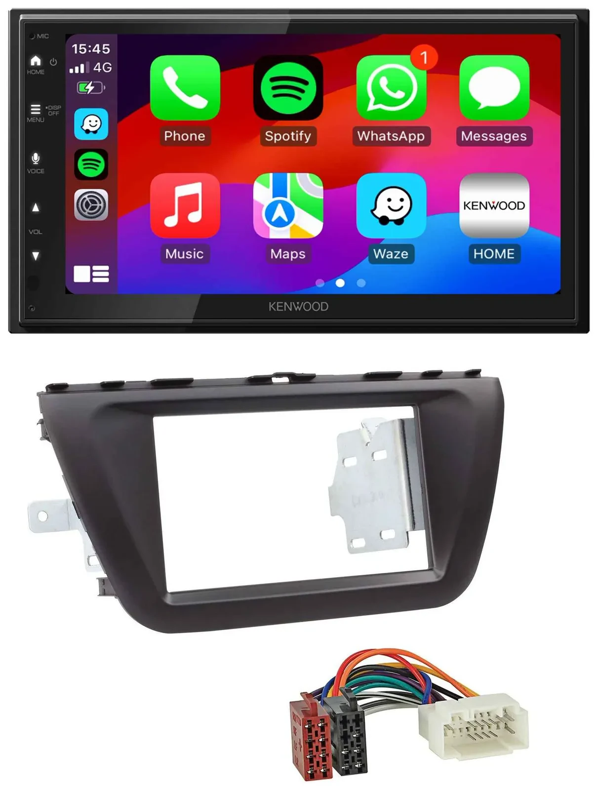 Kenwood MP3 USB DAB 2DIN Bluetooth Autoradio für Suzuki SX4 (ab 2013)