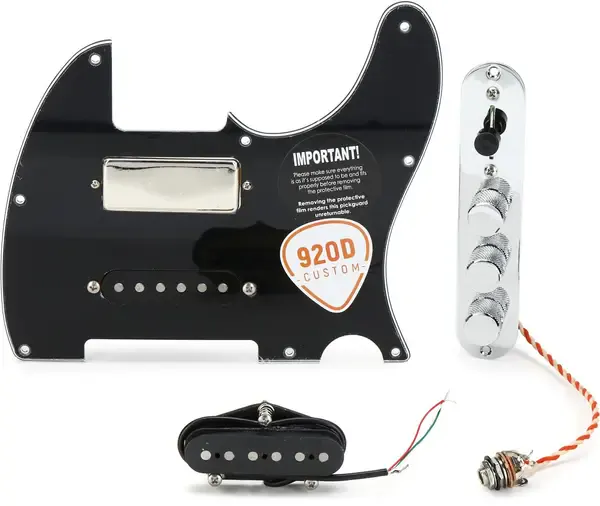 Пикгард со звукоснимателями 920D Custom Mason Style Loaded Nashville Telecaster Pickguard - Black