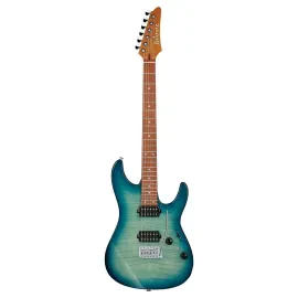 Ibanez AZ24S1F Standard 6 String Transparent Turquoise Burst Electric Guitar