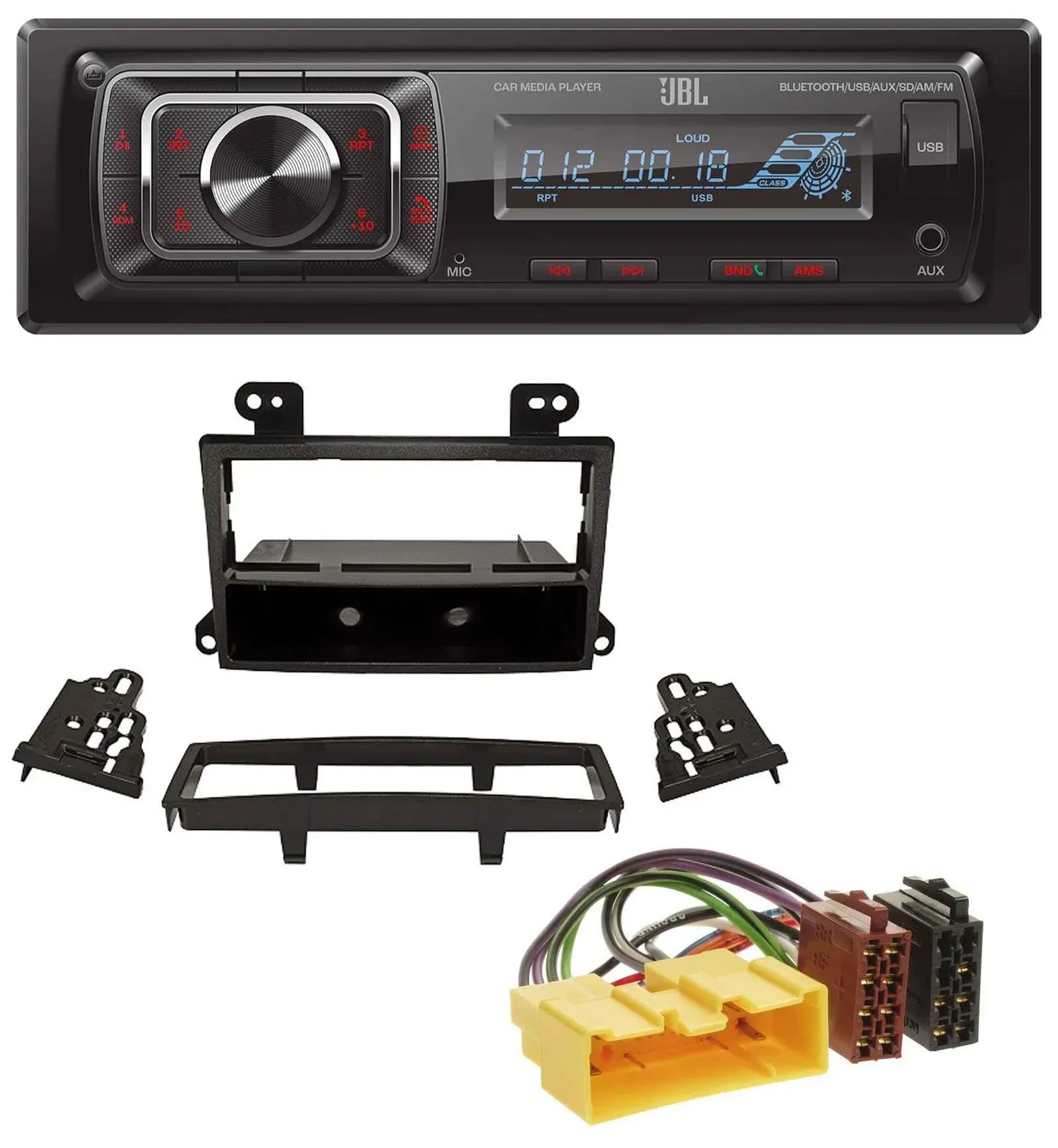 Автомагнитола для Mazda MPV (2000–2006) JBL Bluetooth, USB, SD, AUX, MP3