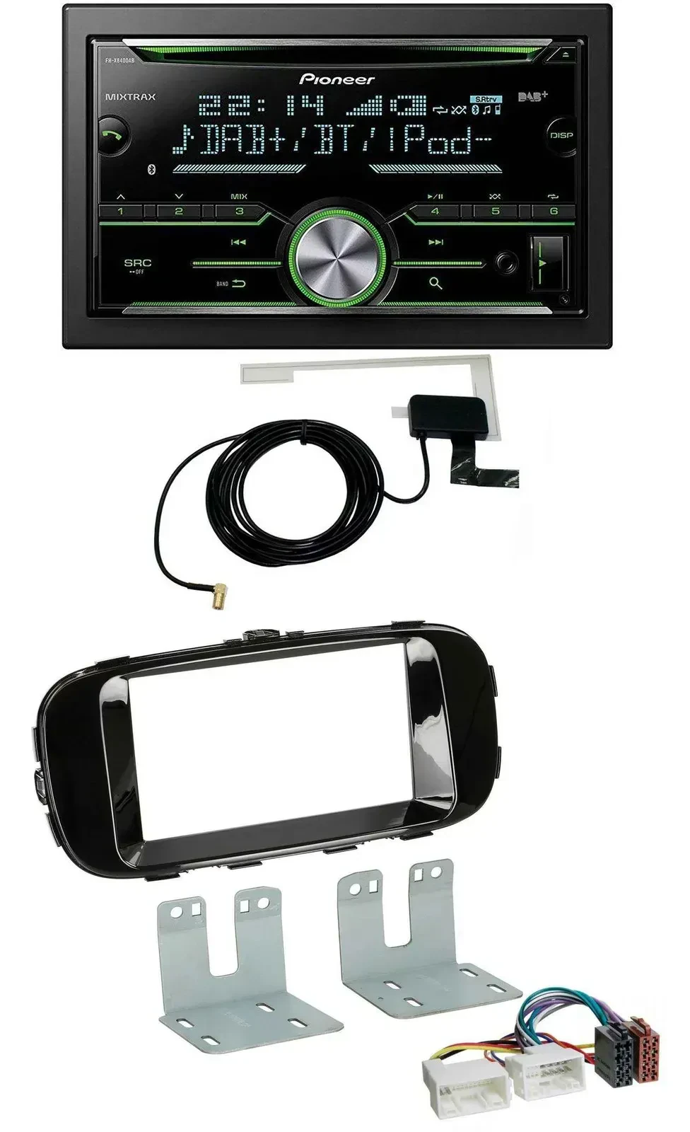Автомагнитола для Kia Soul (PS, с 2014) Pioneer 2DIN CD/USB/MP3, Bluetooth, DAB, цвет черный глянец