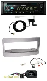 Автомагнитола Pioneer CD/MP3/USB DAB для Toyota RAV4 (2001–2006), тёмно-серебристая, с поддержкой кнопок на руле