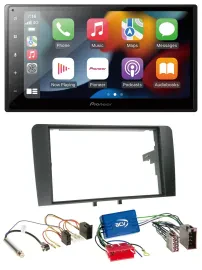 Pioneer DAB Bluetooth 2DIN USB MP3 Autoradio für Audi A3 8P 03-06 Aktivsystem IS