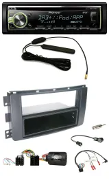 Pioneer MP3 USB CD DAB Lenkrad Autoradio für Smart ForFour 2004-2006 schwarz
