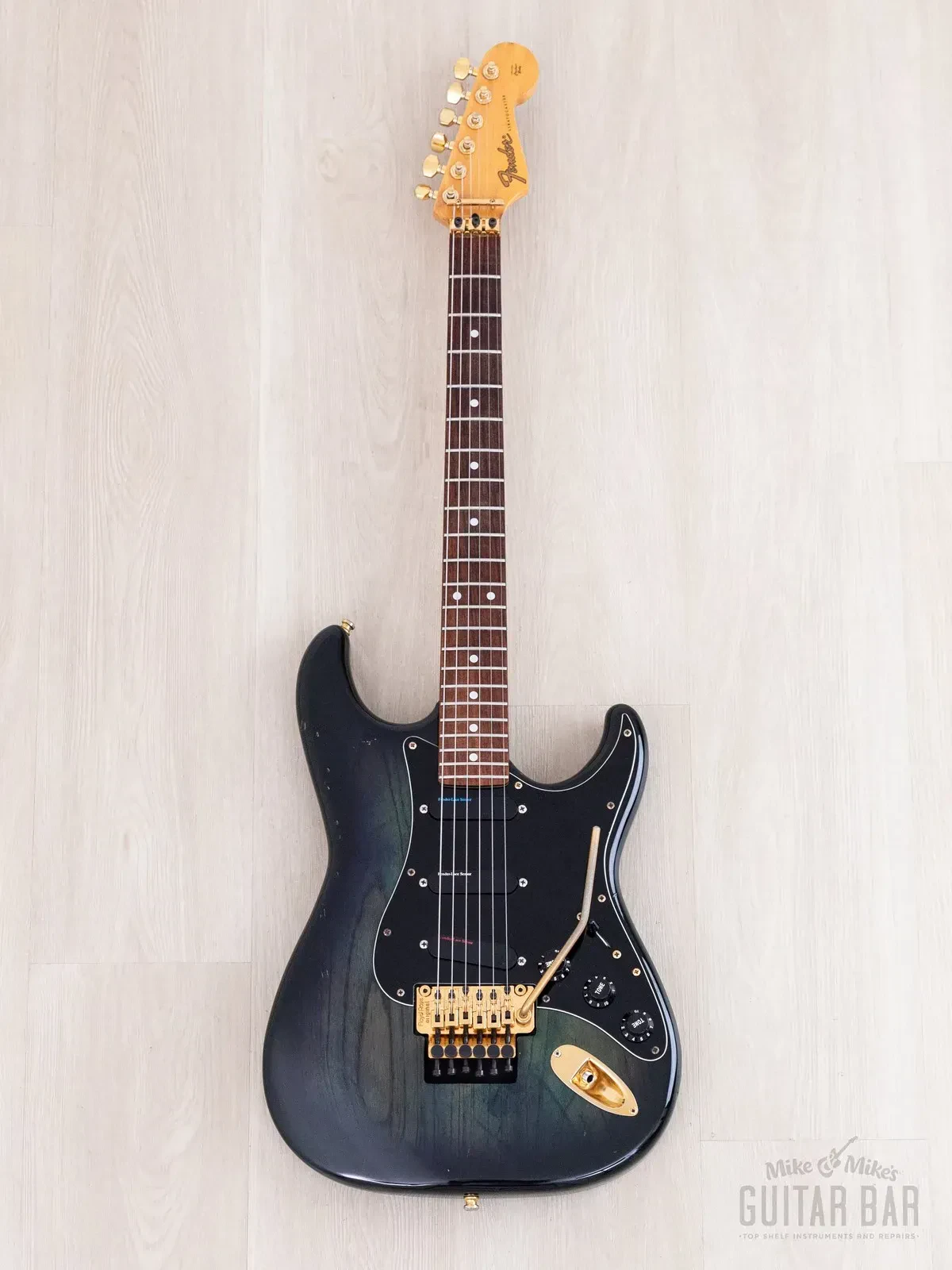 Электрогитара Fender Stratocaster STR-130LS/FO SSS Blueberry Burst w/gigbag Japan 1990